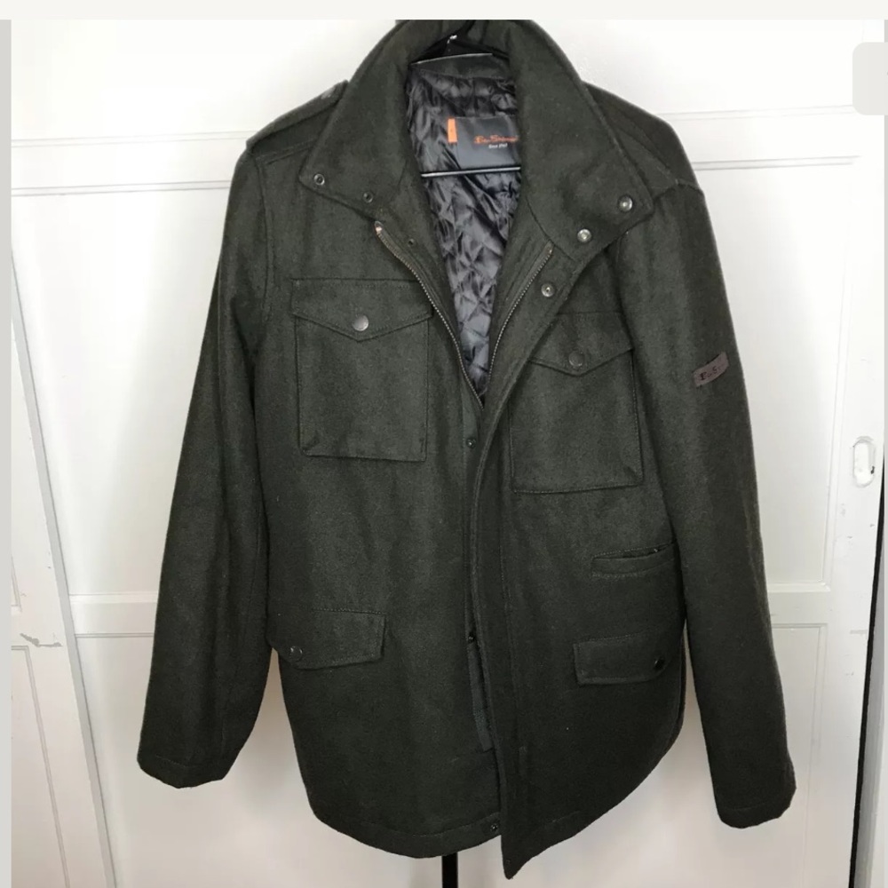 Ben Sherman Mens Pea Coat Size Medium Jacket